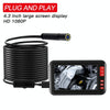P20 4.3 Inch Screen Display HD1080P Inspection Endoscope with 8 LEDs, Length: 2m, Lens Diameter: 8mm, Hard Line