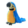 Plush Toy Parrots Recording Talking Parrots Will Twist the Fan Wings Children Toys, Size:Height 18cm(Blue)