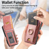 For Samsung Galaxy A52 Retro Splitable Magnetic Stand Card Bag Leather Phone Case(Pink)
