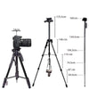 JMARY KP2264 Portable Detachable Tripod Mobile Phone SLR Camera Aluminium Alloy Stand(Black)