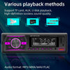 D3156 Car Colorful Lights MP3 Player Supports Voice Assistant / FM(Black)