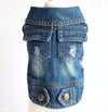 Retro Denim Dog Vest, Light Blue, Size L