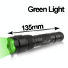 UltraFire WF-502B 3W 200lm Flashlight , CREE LED, 1-mode, Green Light(Black)