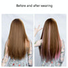 5 PCS Color Highlighting Hair Extension Piece One-Piece Invisible Seamless Hair Extension Piece(Flax Gold)