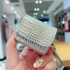 For AirPods 4 Crocodile Texture Earphones Protective Case(Silver)