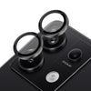 For Xiaomi Redmi Note 13 Pro 5G NORTHJO Camera LensCD Vein Metal Ring Tempered Glass Film(Black)