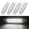 4 PCS MK-338 DC12-24V Truck 12LEDs Side Clearance Maker Light (White Light)