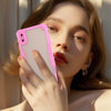 For iPhone XS Max Armor Glaze PC Hybrid TPU Phone Case(Pink)