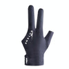 GUTENG Three Finger Thin Breathable Wear-Resistant Non-Slip Snooker Billiard Gloves, Style: Left Thumb Half Finger (Blue)