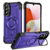 For Samsung Galaxy A14 5G / 4G Lens Holder MagSafe Phone Case(Purple)