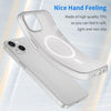 For iPhone 13 MagSafe Frosted Translucent TPU + PC Full Coverage Phone Case(White)