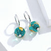 Dream Glazed Earrings S925 Sterling Silver Glazed Silver Earrings