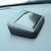 Solar Night Light Car Clock Automotive Electronic Clock Temperature Time+Date+Week+Temperature(Warm Light)