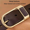 Dandali 120cm Mens Rubberized Pin Buckle Belt Casual Alloy Buckle Belt, Style: Gold Leather Pin Buckle(Black)