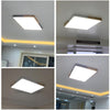 Wood Macaron LED Square Ceiling Lamp, Stepless Dimming, Size:30cm(Pink)