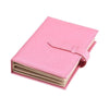 Portable PU Leather Storage Box Necklace Jewelry Display Box Organizer(Pink)