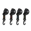 3 PCS Car Tent Suction Cup Home Users Outside Travel Portable Suction Cup Hook Round Carabiner(Red)