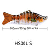 2 PCS PROBEROS HS001 10cm 15.5g Road Sub-Fish Bait Plastic Hard Bait(S)