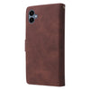 For Samsung Galaxy A06 4G Multifunctional Frosted Zipper Wallet Leather Phone Case(Coffee)