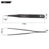 BEST BST-200ESD 202 Stainless Steel Anti-static Tip Tweezers