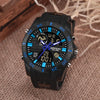 SANDA 791 Watch Genuine Fashion Sports Multifunction Electronic Watch Popular Men luminous Wrist Watch(Blue)