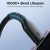 JOYROOM SA38-CL3 30W USB-C / Type-C to 8 Pin Coiled Fast Charging Data Cable, Length:1.5m(Black)