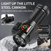 W5183 4 LEDs Highlight Mini Rechargeable Flashlight(Black)