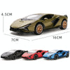 1:32 Simulation Sound Light Children Alloy Sports Car Model Boy Car Toy(Blue)