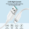 JOYROOM S-UL012A9 2.4A USB to 8 Pin Fast Charging Data Cable, Length:2m(White)