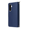 For Samsung Galaxy A56 Nine-card Slots Zipper Wallet Bag Leather Phone Case(Blue)