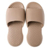 Summer Super Thick Soft Bottom Plastic Slippers Men Indoor Defensive Household Bath Slippers, Size:40-41(Khaki)