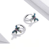 S925 Sterling Silver Vintage Dragonfly Ear Studs Women Earrings