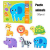 Children Early Education Wooden Picture Puzzle Toys(Elephant)