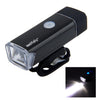 MC-QD001 180 Lumens USB Rechargeable LED Bright Aluminum Light with Handlebar Mount(Black)