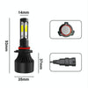 2 PCS S2 9005 / HB3 / H10 DC9-36V / 25W / 6000K / 2500LM IP68 Car LED Headlight Lamps (Cool White)