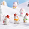 5pcs Christmas Cute Micro Landscape DIY Bonsai Decoration Snowscape Ornament, Style: No.18 Lying Bear