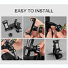 Car Dashboard Mobile Phone Holder Bracket with Number Plate (Black)