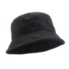 Washed Solid Bucket Hat Versatile Hip Hop Street Hat, Size: Free Code(Black)