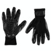 Pet Massage Bath Gloves - Hair Removal & Cleaning (Black)