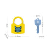 6 PCS Children Alphanumeric and Number Matching Lock Early Educational Toys, Random Style Delivery