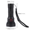 W5201-1 19 LEDs 3200LM Super Bright Rechargeable Flashlight(Black)