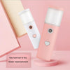 L20 Facial Hydration Instrument Air Humidifier USB Beauty Cold Spray Instrument Auto Alcohol Disinfection Sprayer(Pink)
