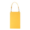 Stone Texture Card Holder Mobile Phone Bag with Short Strap(Yellow)