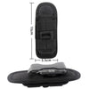 H-133 Outdoor 360 Degree Rotation Nylon Flashlights Sleeve Waist Bag(Black)