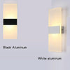 Right Angle Black LED Bedroom Bedside Wall Aisle Balcony Wall Lamp, Size:146cm(White Light)