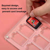 9 Grid Transparent Crystal Magnetic Game Card Storage Box For Switch