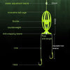 Double Hooks ISEAMA Explosive Hook Bighead Carp Feeder for Hand Rod & Throwing Rod, Size: 12