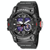 SMAEL 8007 Outdoor Sports Waterproof Dual Display Electronic Quartz Watch(Black)