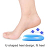 U-shaped Heel Pad Soft and Comfortable Shock Absorption Silicone Pad Insole, Size: L(40-45 Yards)
