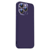 For iPhone 11 Pro Nano Lens Cover Liquid Silicone Phone Case(Dark Purple)
